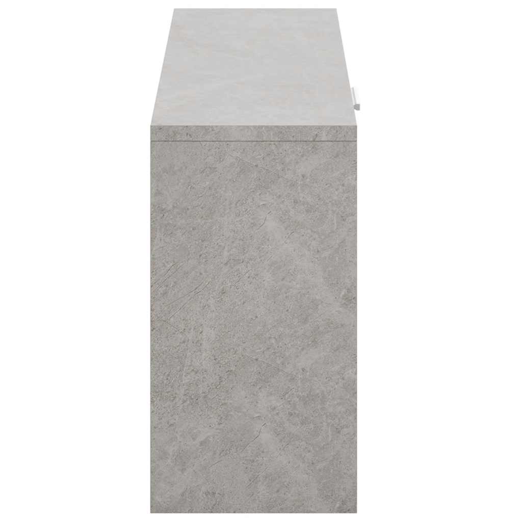 vidaXL Shoe Bench Concrete Grey 80x24x45 cm Engineered Wood
