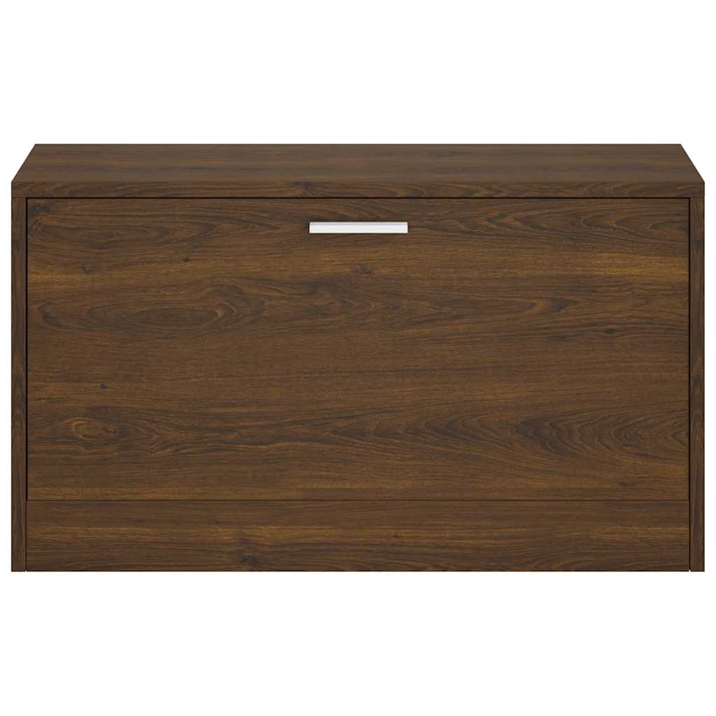 vidaXL Shoe Bench Brown Oak 80x24x45 cm Engineered Wood