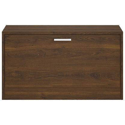 vidaXL Shoe Bench Brown Oak 80x24x45 cm Engineered Wood