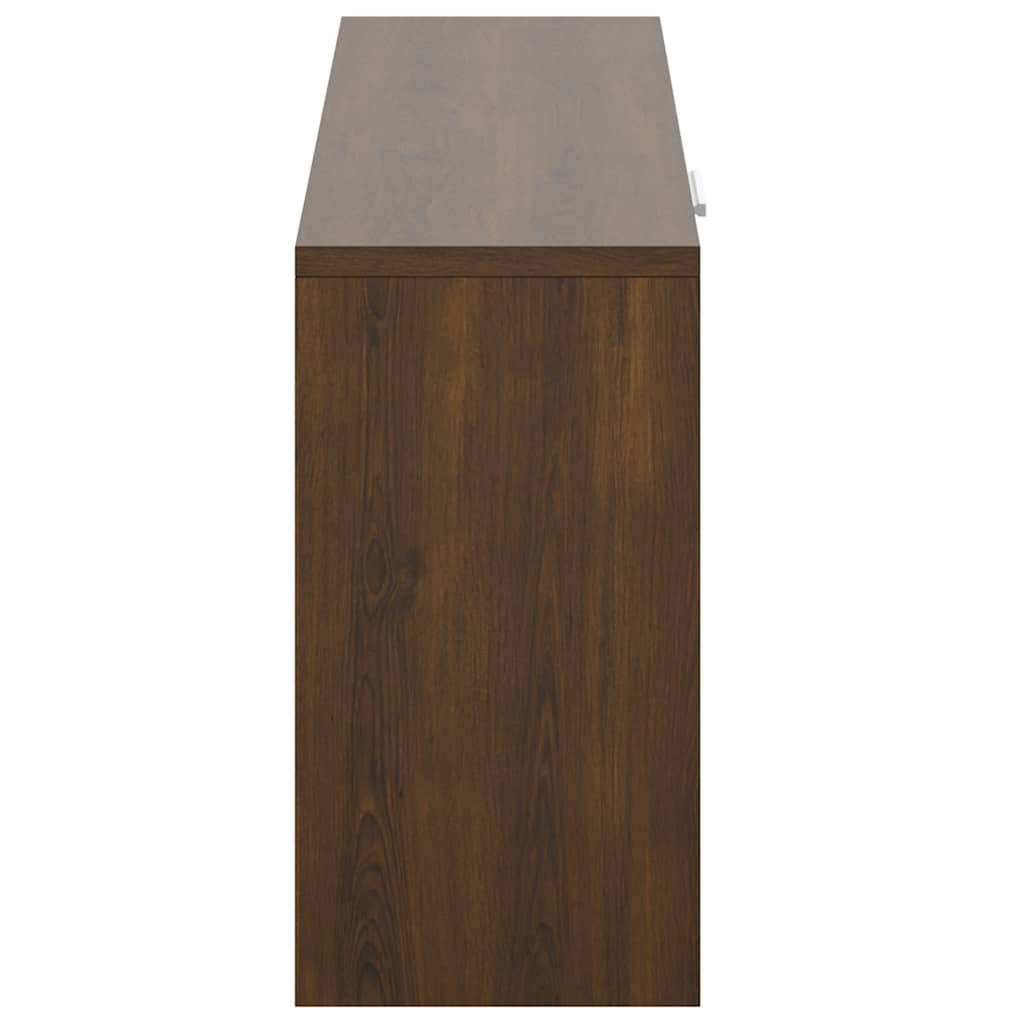 vidaXL Shoe Bench Brown Oak 80x24x45 cm Engineered Wood
