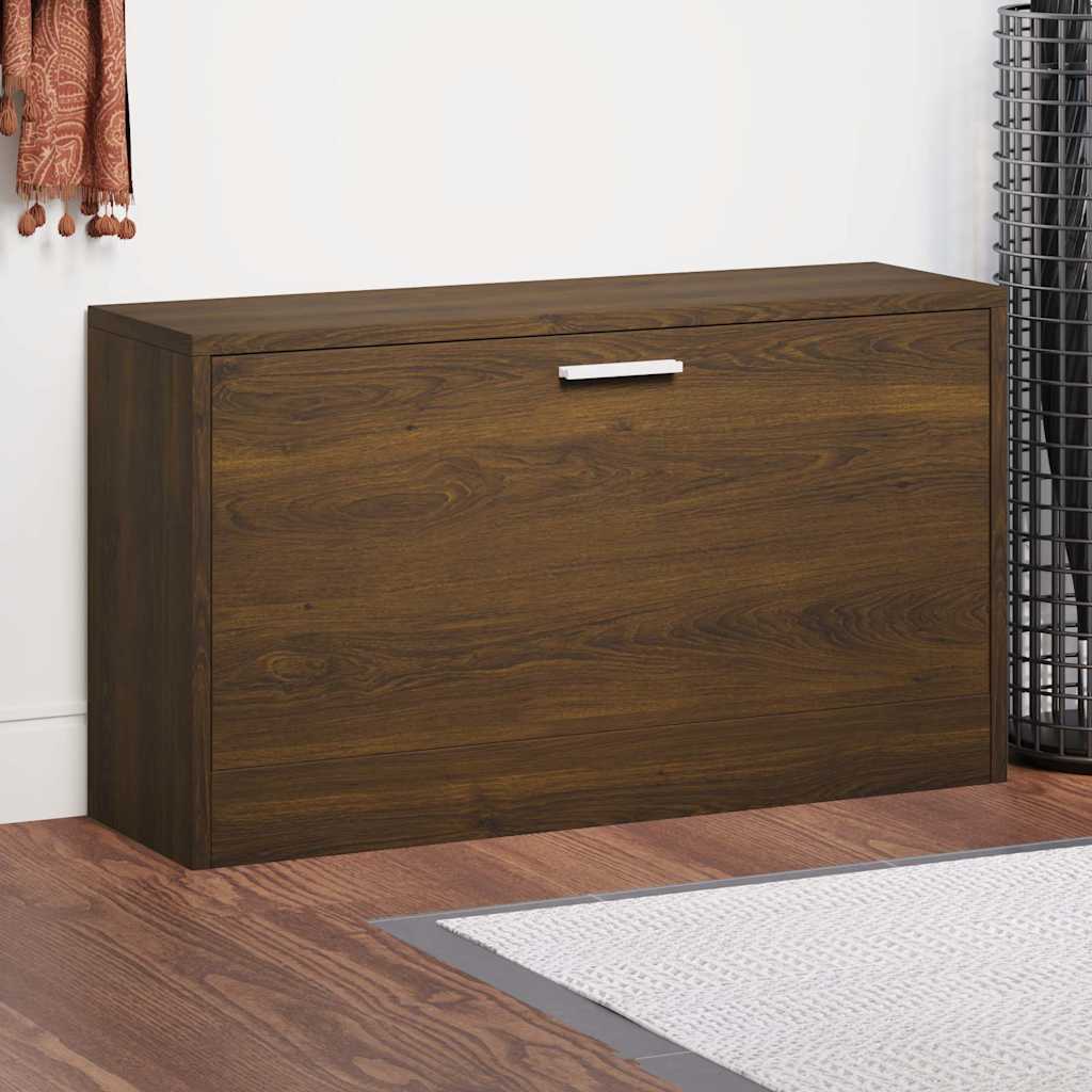 vidaXL Shoe Bench Brown Oak 80x24x45 cm Engineered Wood