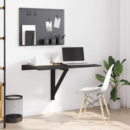 vidaXL Folding Wall Table Black 100x60x56 cm Engineered Wood
