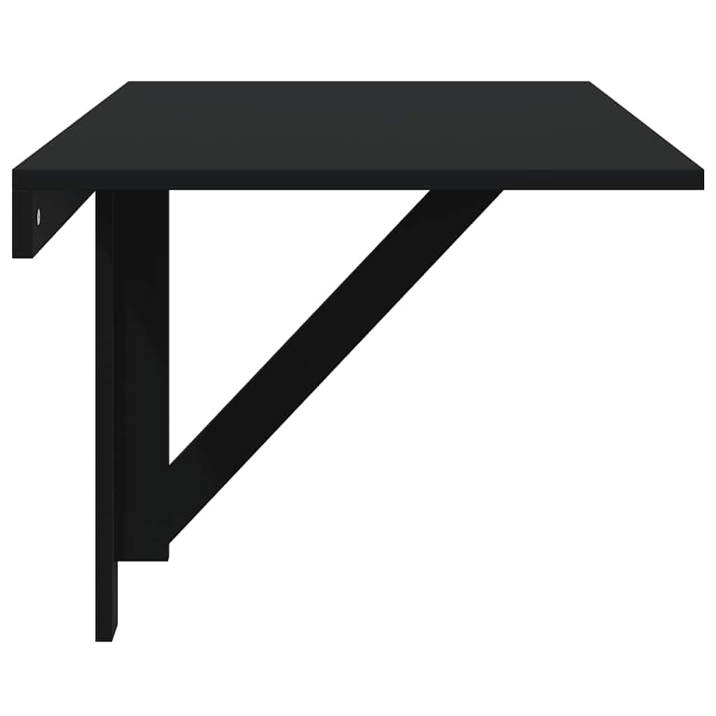 vidaXL Folding Wall Table Black 100x60x56 cm Engineered Wood