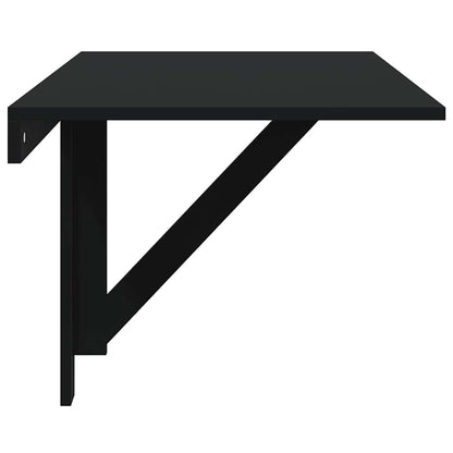 vidaXL Folding Wall Table Black 100x60x56 cm Engineered Wood