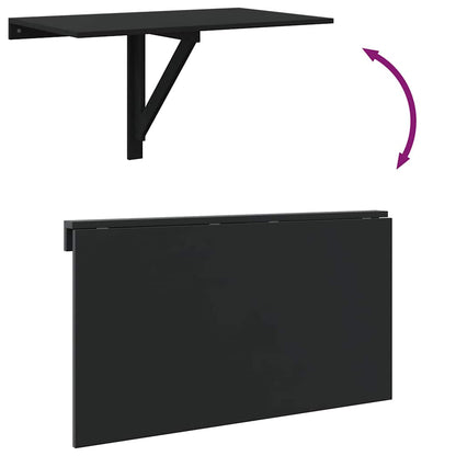 vidaXL Folding Wall Table Black 100x60x56 cm Engineered Wood