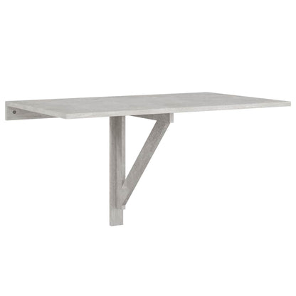 vidaXL Folding Wall Table Concrete Grey 100x60x56 cm Engineered Wood