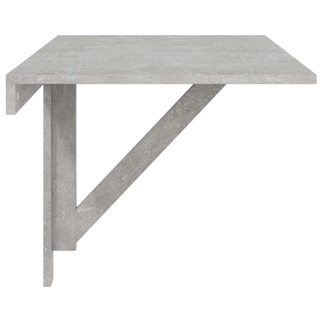 vidaXL Folding Wall Table Concrete Grey 100x60x56 cm Engineered Wood
