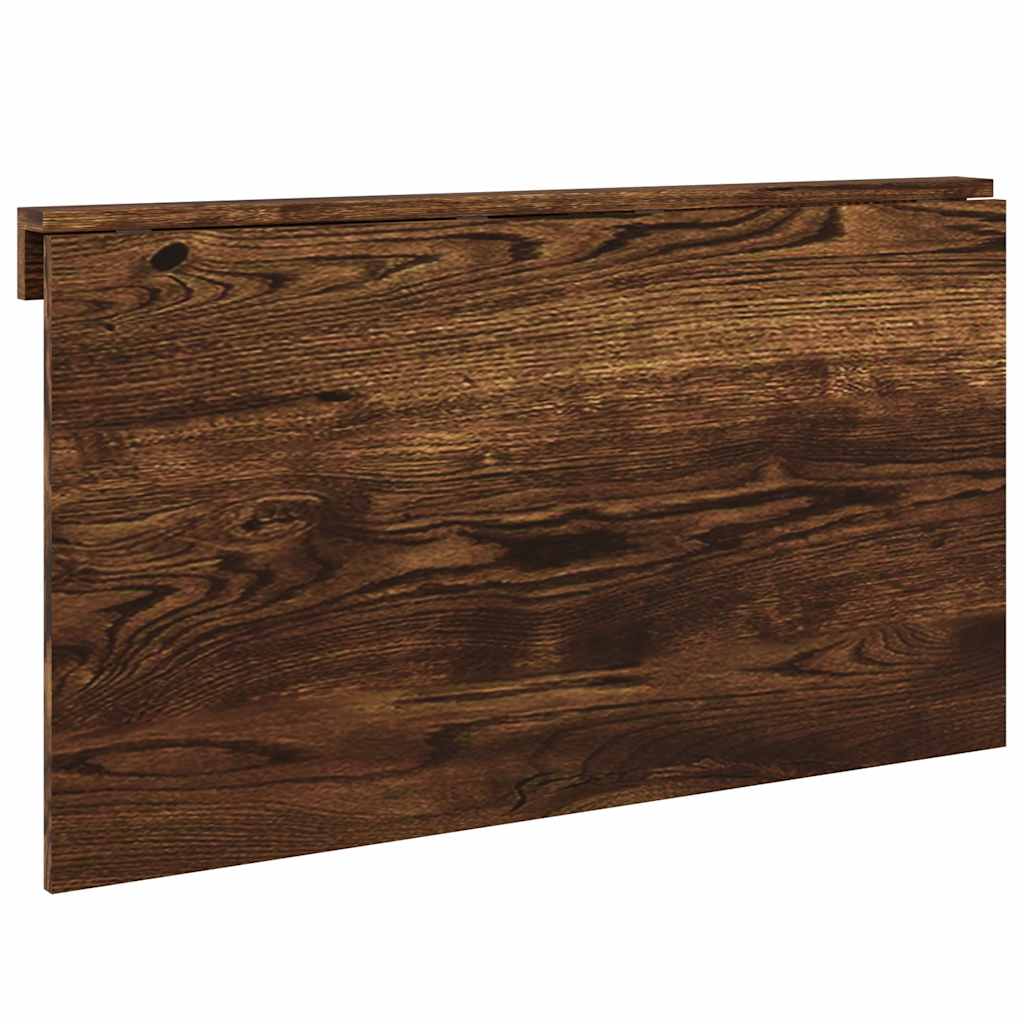 vidaXL Folding Wall Table Smoked Oak 100x60x56 cm Engineered Wood