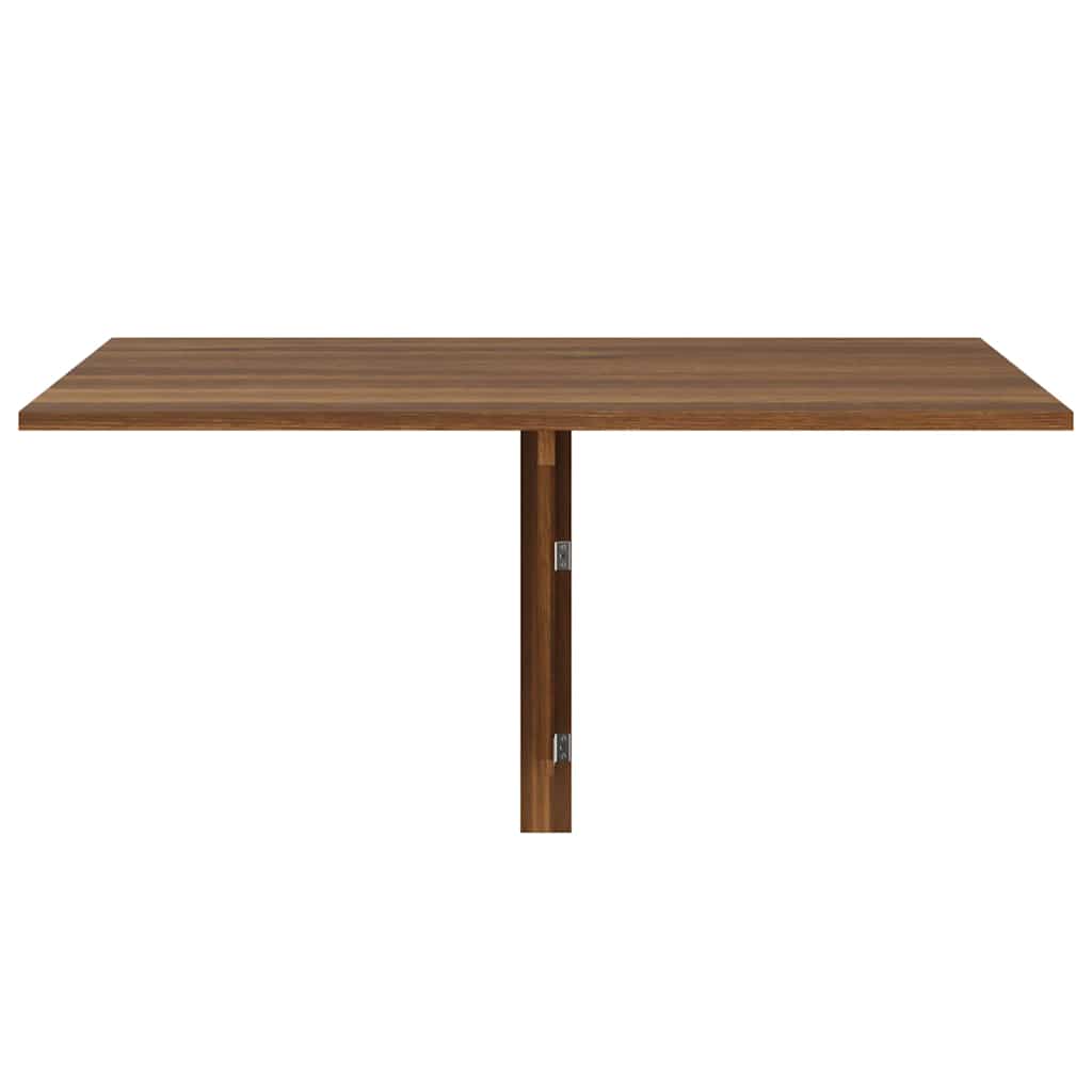 vidaXL Folding Wall Table Brown Oak 100x60x56 cm Engineered Wood