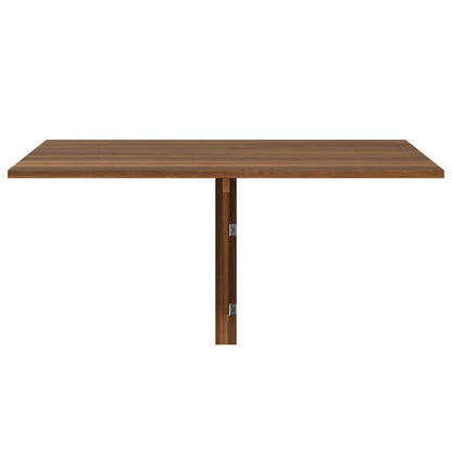 vidaXL Folding Wall Table Brown Oak 100x60x56 cm Engineered Wood