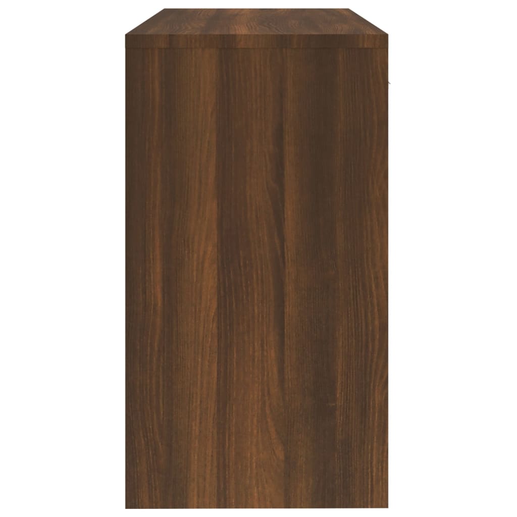 vidaXL Desk with Drawer&Cabinet Brown Oak 100x40x73 cm Engineered Wood