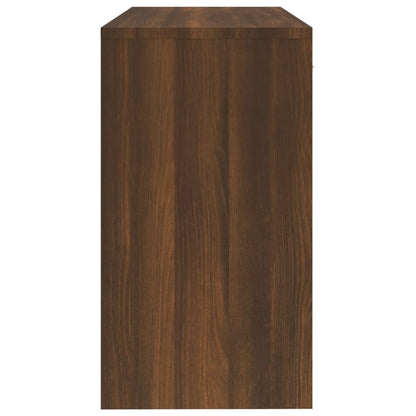 vidaXL Desk with Drawer&Cabinet Brown Oak 100x40x73 cm Engineered Wood
