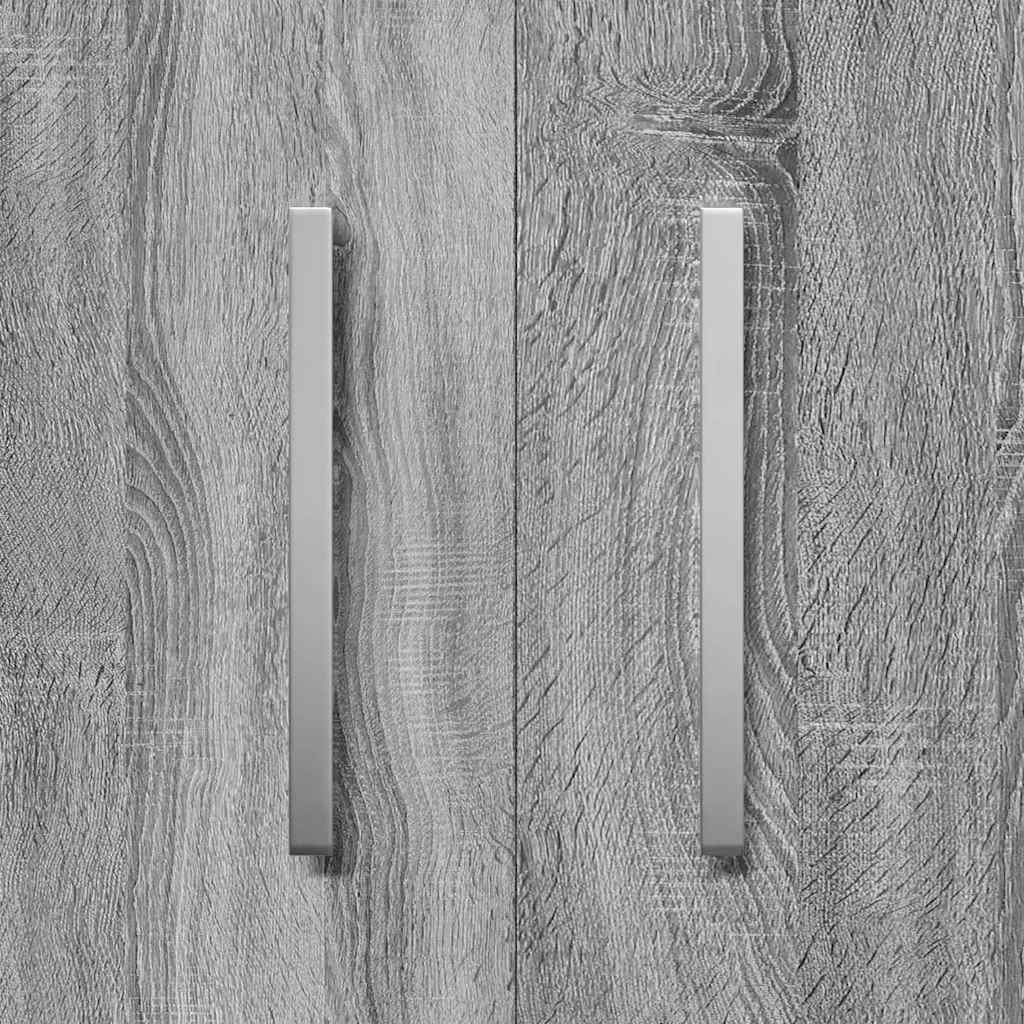 vidaXL Shoe Cabinet Grey Sonoma 55x35x108 cm Engineered Wood