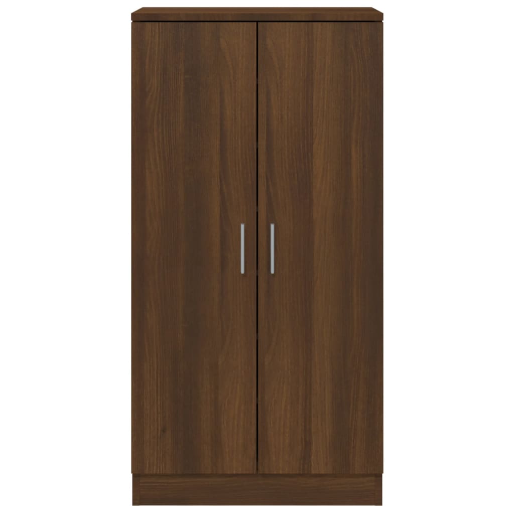 vidaXL Shoe Cabinet Brown Oak 55x35x108 cm Engineered Wood