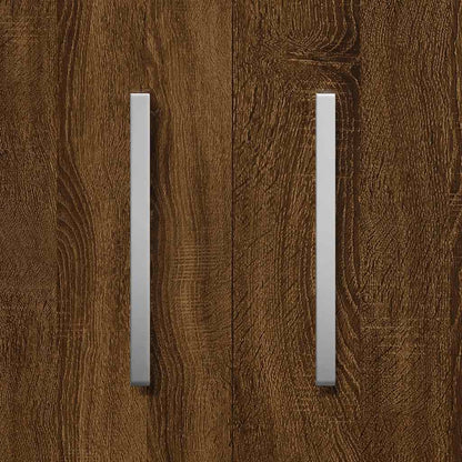 vidaXL Shoe Cabinet Brown Oak 55x35x108 cm Engineered Wood