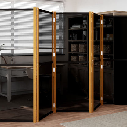 vidaXL 6-Panel Room Divider Black 420x180 cm