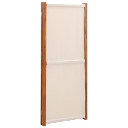 vidaXL 3-Panel Room Divider Cream White 210x180 cm