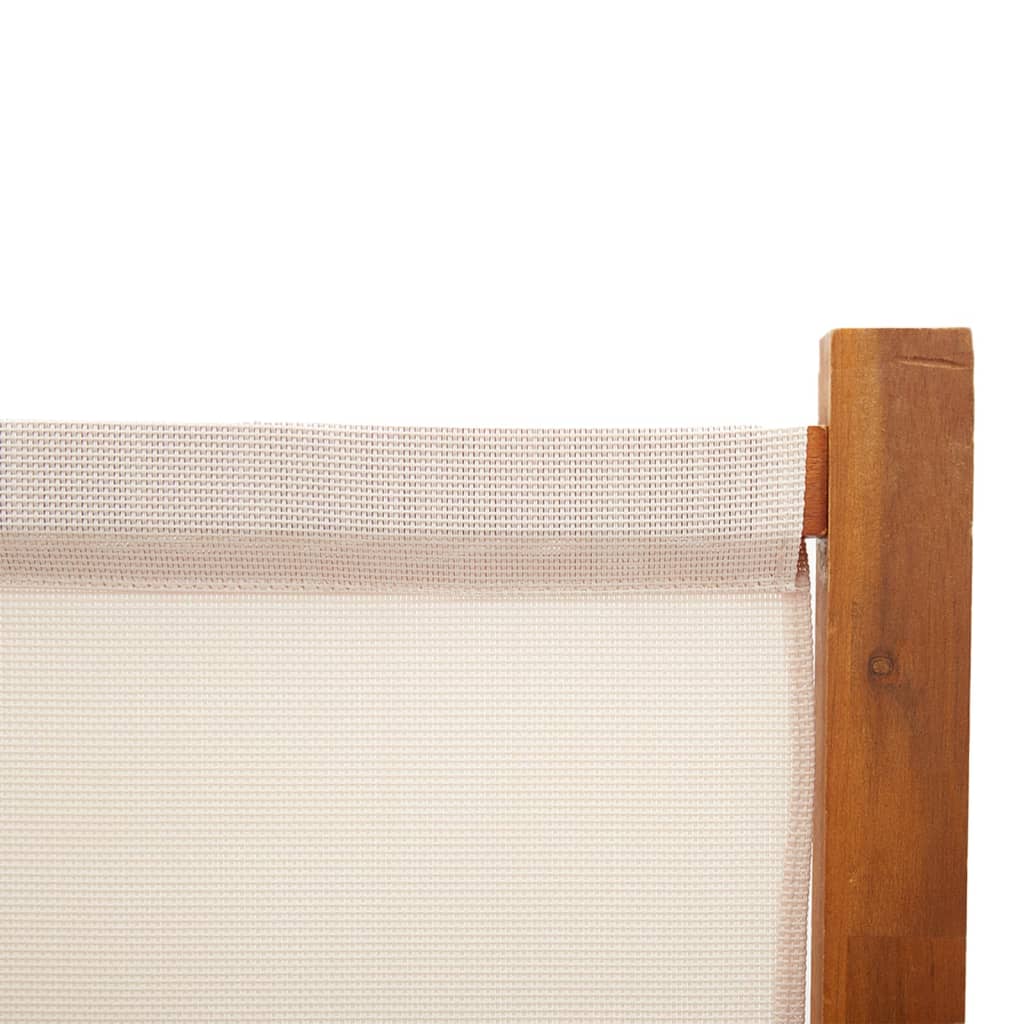 vidaXL 3-Panel Room Divider Cream White 210x180 cm