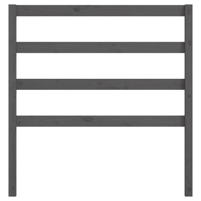 vidaXL Bed Headboard | Grey | Solid pine wood | Stylish Design | Bed Headboard