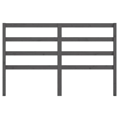 vidaXL Bed Headboard | Grey | Solid pine wood | Attractive Design | Rectangular