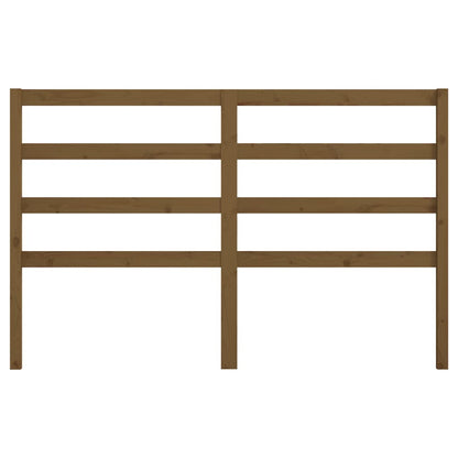 vidaXL Bed Headboard | Honey brown | Solid pine wood | 126x4x100 cm