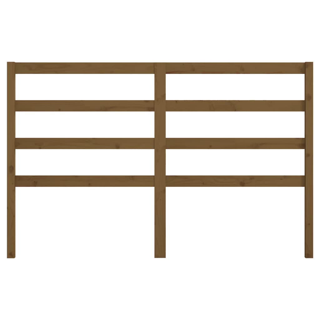 vidaXL Bed Headboard | Honey Brown | Solid Pine Wood | 156x4x100 cm | Durable