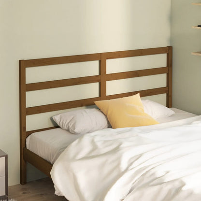 vidaXL Bed Headboard | Honey Brown | Solid Pine Wood | 156x4x100 cm | Durable
