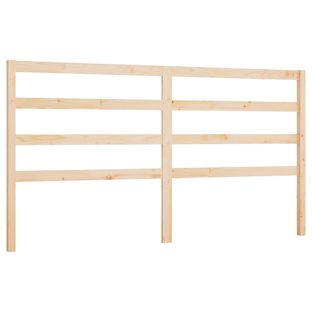 vidaXL Bed Headboard 206x4x100 cm Solid Wood Pine