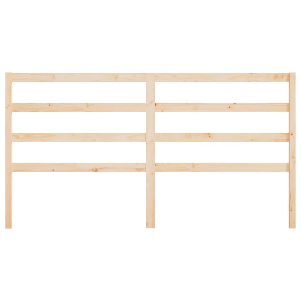 vidaXL Bed Headboard 206x4x100 cm Solid Wood Pine