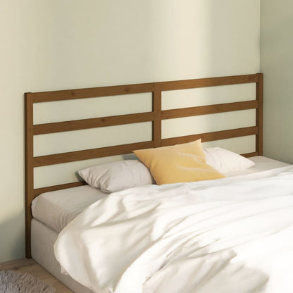vidaXL Bed Headboard Honey Brown 206x4x100 cm Solid Wood Pine