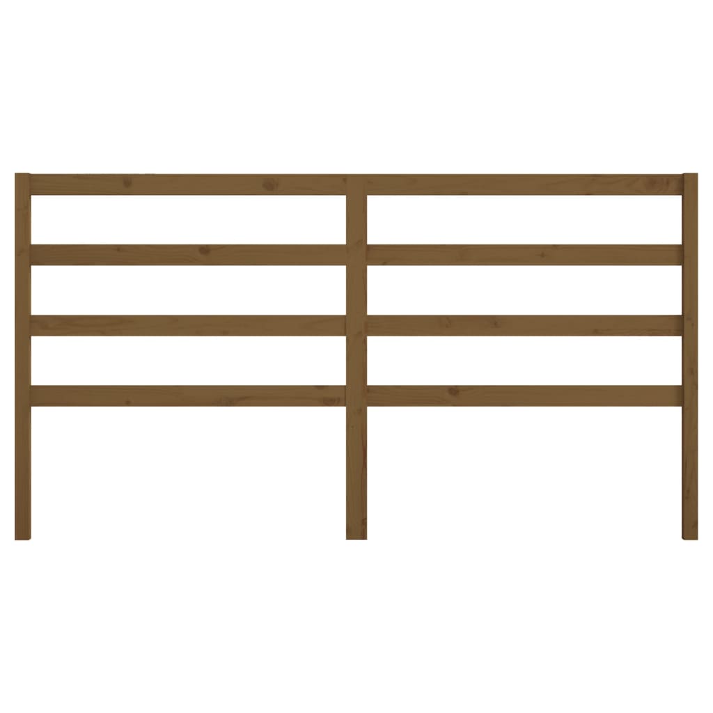 vidaXL Bed Headboard Honey Brown 206x4x100 cm Solid Wood Pine