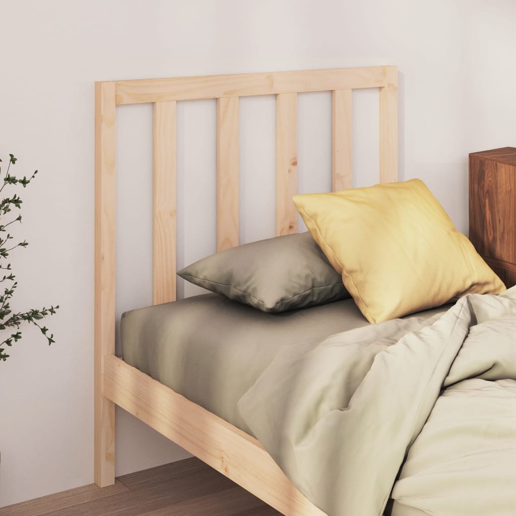 vidaXL Bed Headboard 81x4x100 cm Solid Wood Pine