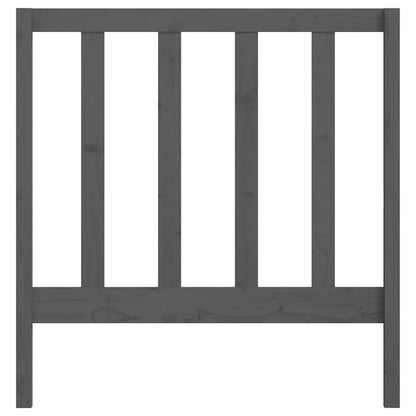 vidaXL Bed Headboard | Grey | Solid Pine Wood | 96 x 4 x 100 cm | Stylish Design