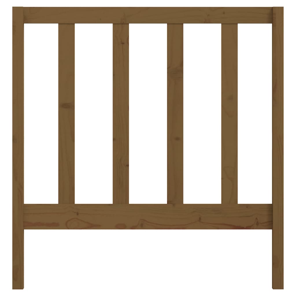 vidaXL Bed Headboard | Honey Brown | Solid Pine Wood | Medium | Bed Headboard