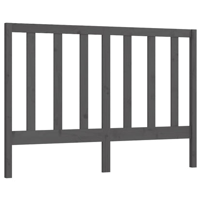 vidaXL Bed Headboard | Grey | Solid pine wood | 166x4x100 cm | Great Design