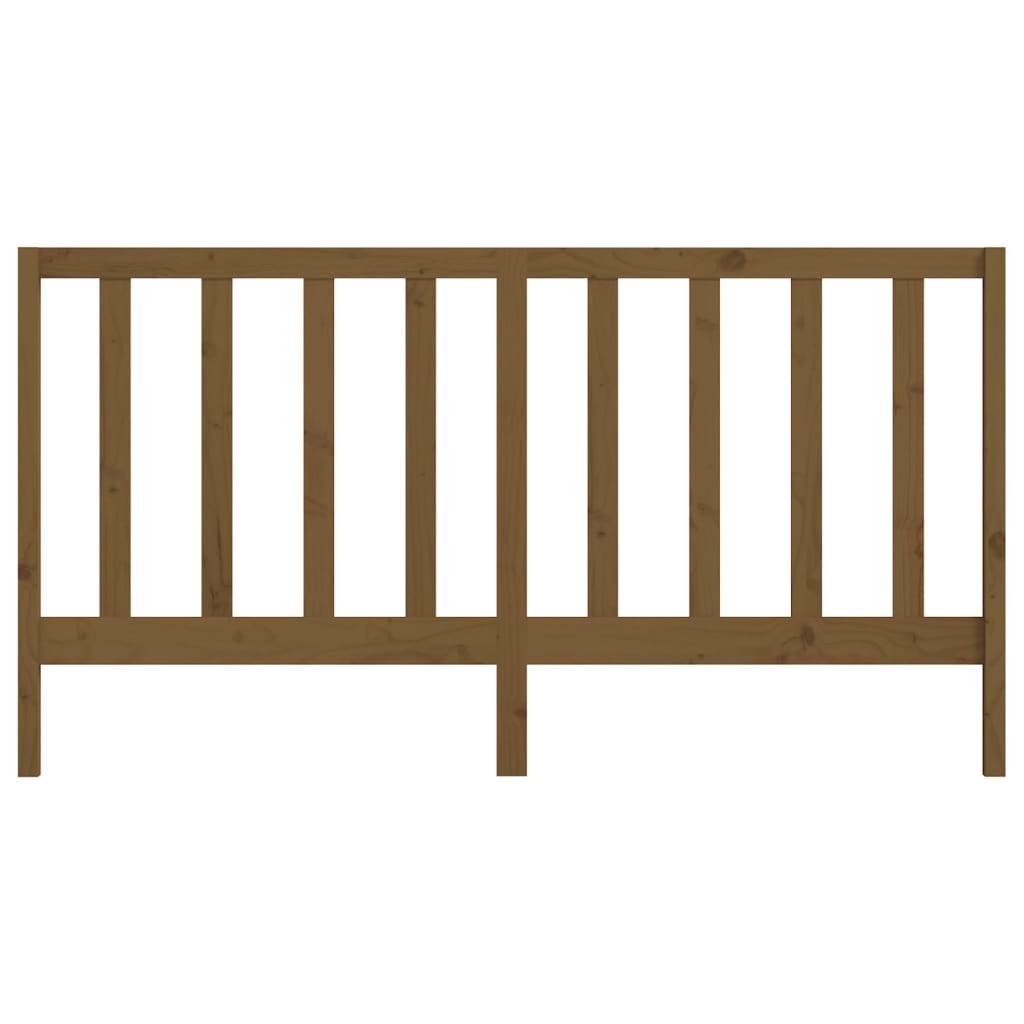 vidaXL Bed Headboard Honey Brown 206x4x100 cm Solid Wood Pine