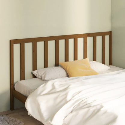 vidaXL Bed Headboard Honey Brown 206x4x100 cm Solid Wood Pine