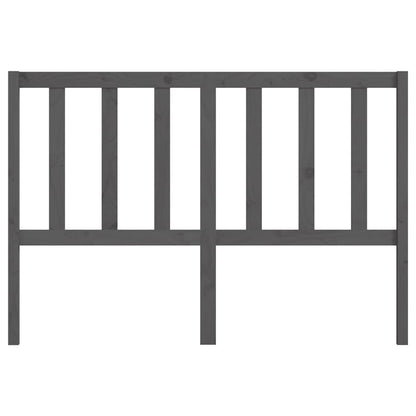 vidaXL Bed Headboard Grey 126x4x100 cm Solid Wood Pine