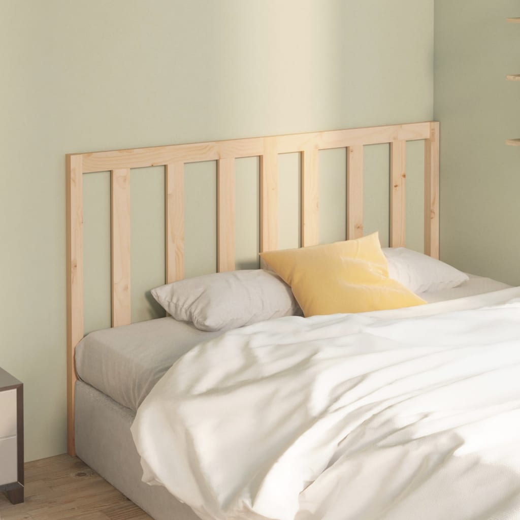 vidaXL Bed Headboard 146x4x100 cm Solid Wood Pine