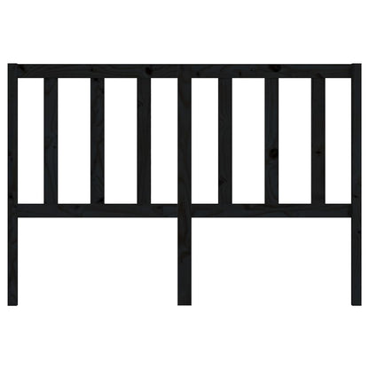 vidaXL Bed Headboard Black 146x4x100 cm Solid Wood Pine
