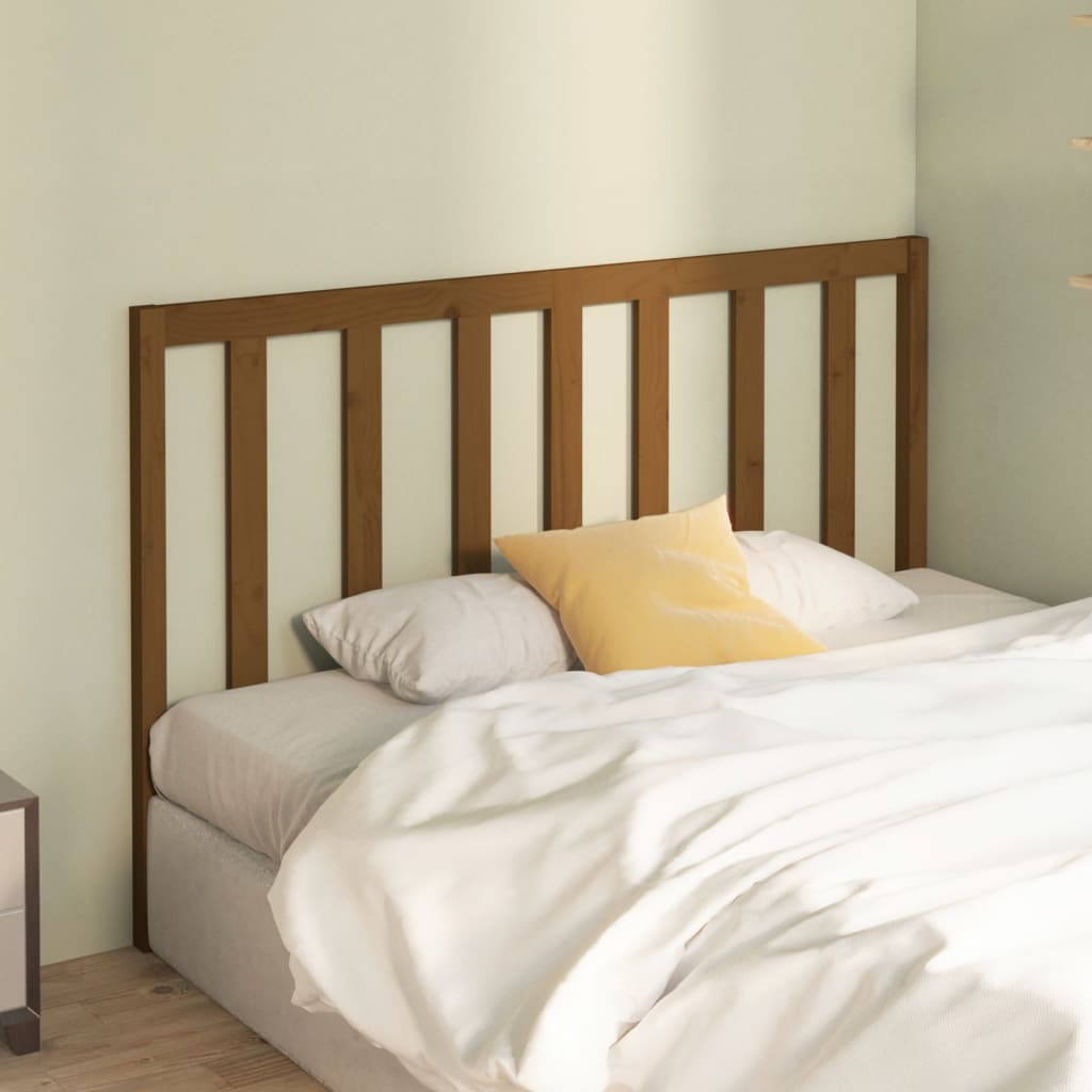 vidaXL Bed Headboard Honey Brown 166x4x100 cm Solid Wood Pine