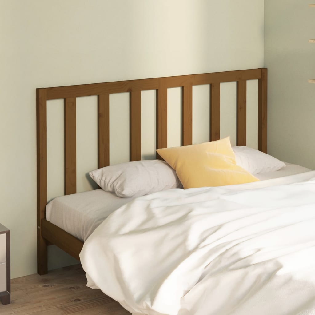 vidaXL Bed Headboard Honey Brown 166x4x100 cm Solid Wood Pine