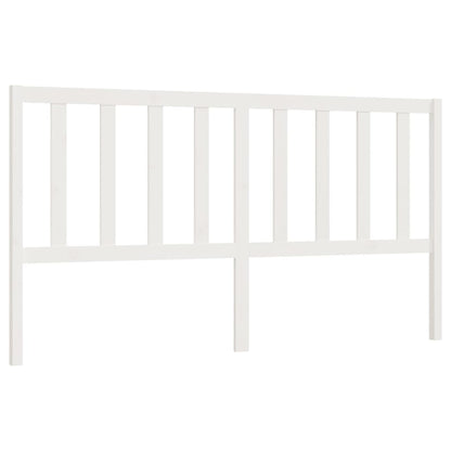 vidaXL Bed Headboard White 206x4x100 cm Solid Wood Pine