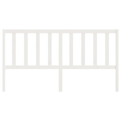 vidaXL Bed Headboard White 206x4x100 cm Solid Wood Pine