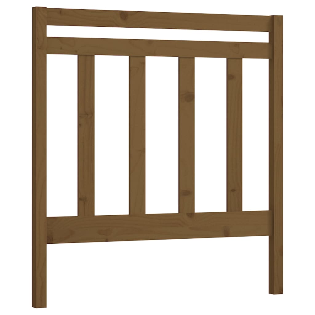 vidaXL Bed Headboard | Honey brown | Solid pine wood | Standard | Bed Headboard
