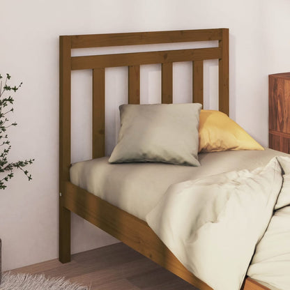 vidaXL Bed Headboard | Honey brown | Solid pine wood | Standard | Bed Headboard
