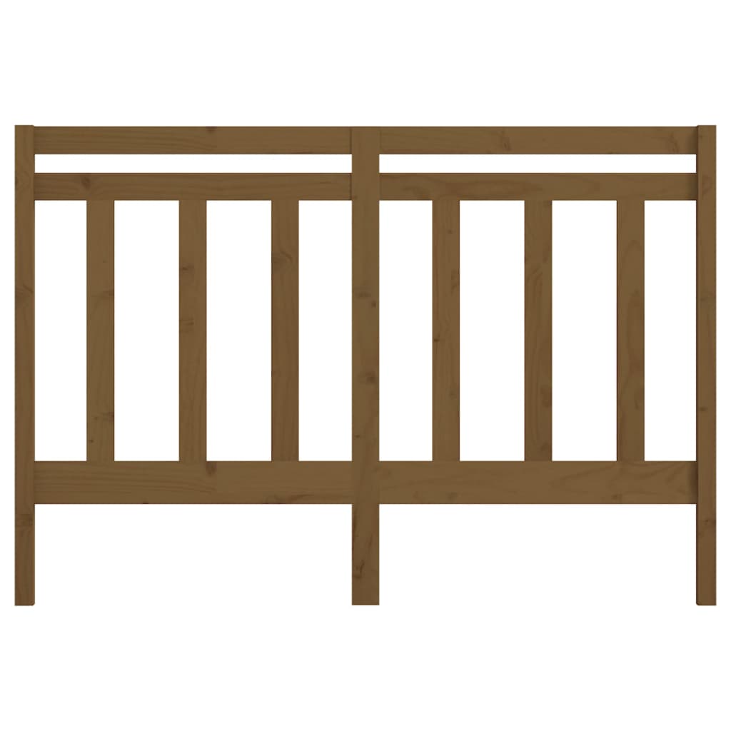 vidaXL Bed Headboard | Honey brown | Solid Pine Wood | Standard for double bed