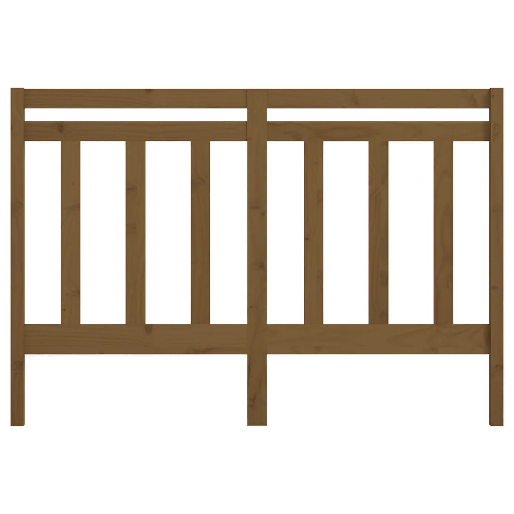 vidaXL Bed Headboard | Honey brown | Solid pine wood | 141 cm x 4 cm x 100 cm