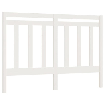 vidaXL Bed Headboard | White | Solid Pine Wood | 156x4x100 cm | Appealing Design