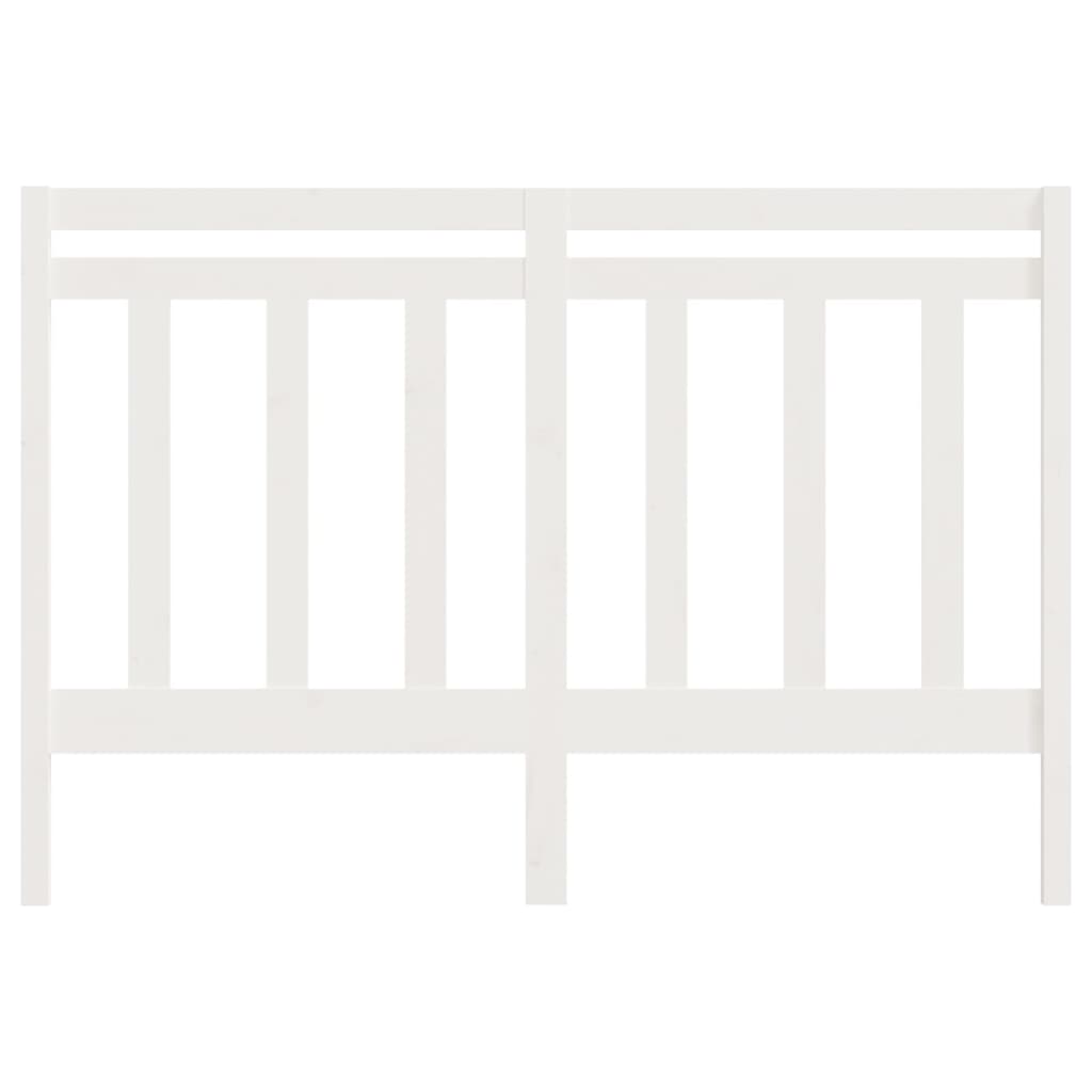 vidaXL Bed Headboard | White | Solid Pine Wood | 156x4x100 cm | Appealing Design